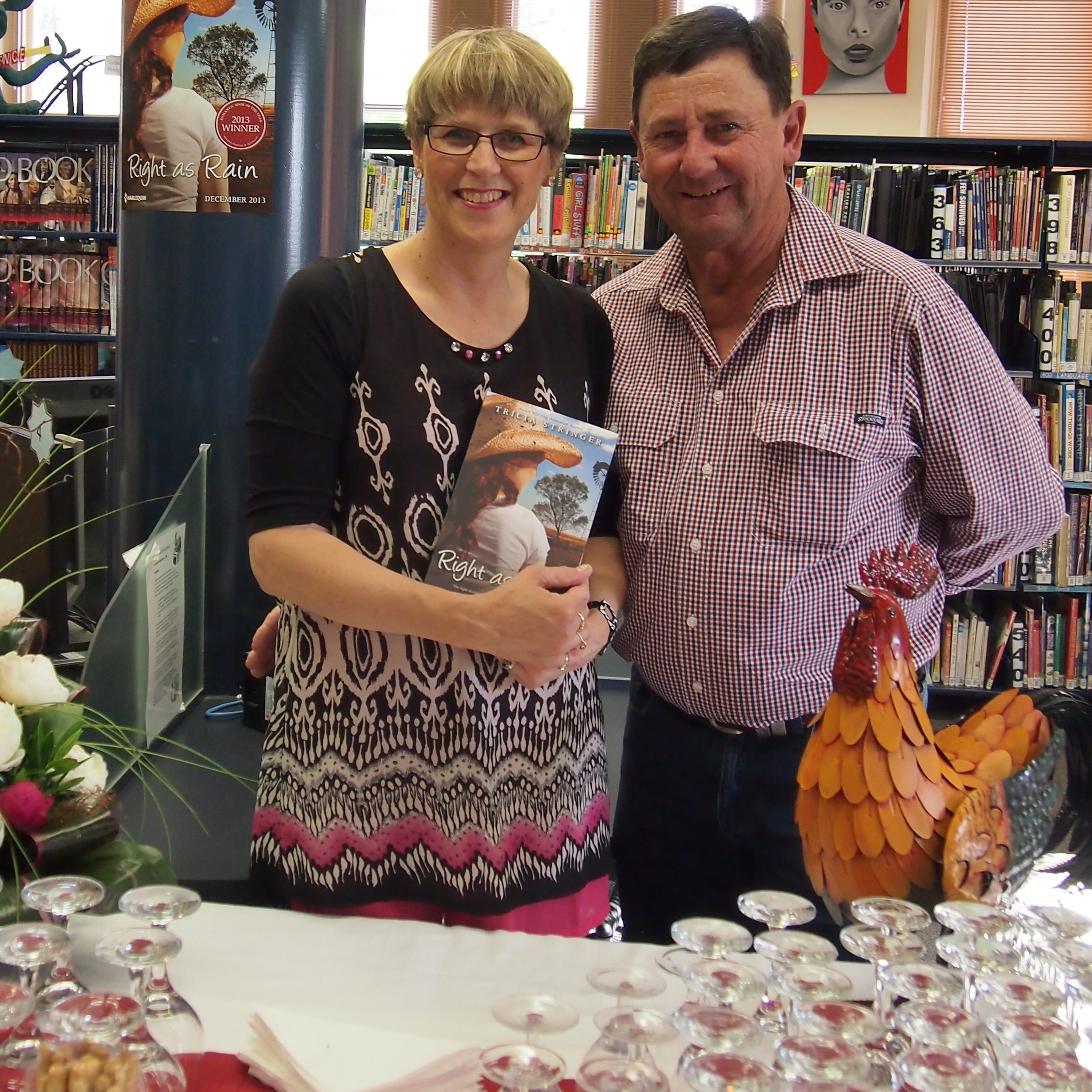 My husband and I at the Moonta launch.