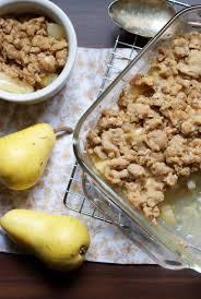 Pear and ginger crumble