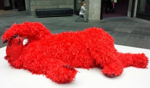 Red bear at the NGV