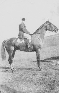 My grandfather, Lloyd 'Torchy' Hein on horseback.