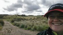 Cathryn Hein playing golf