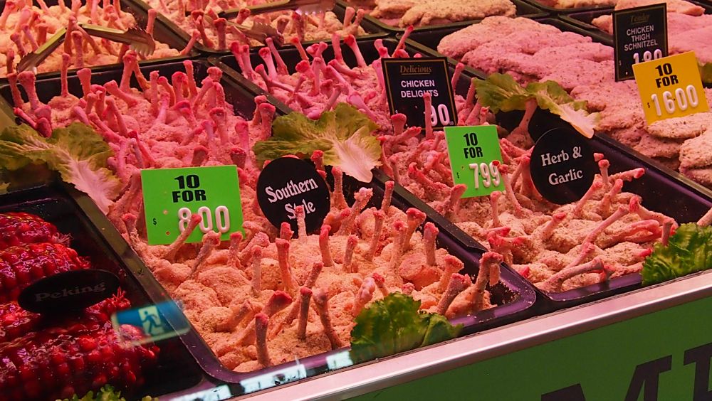 Chicken nibbles at Queen Victoria Market