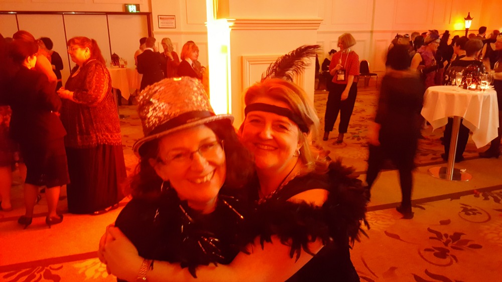 RWA 2016 Cocktail Party - Michelle Douglas and me