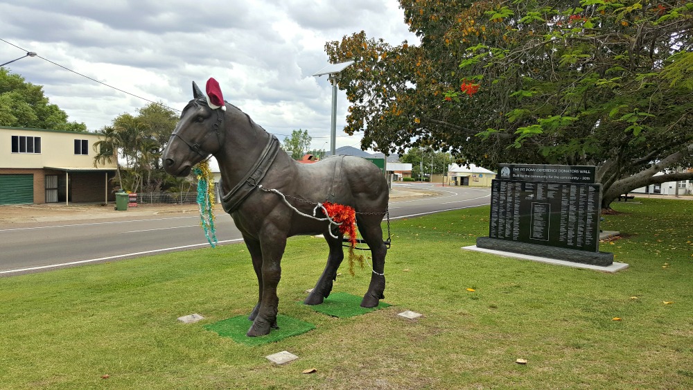 Pit pony statue, Collinsville