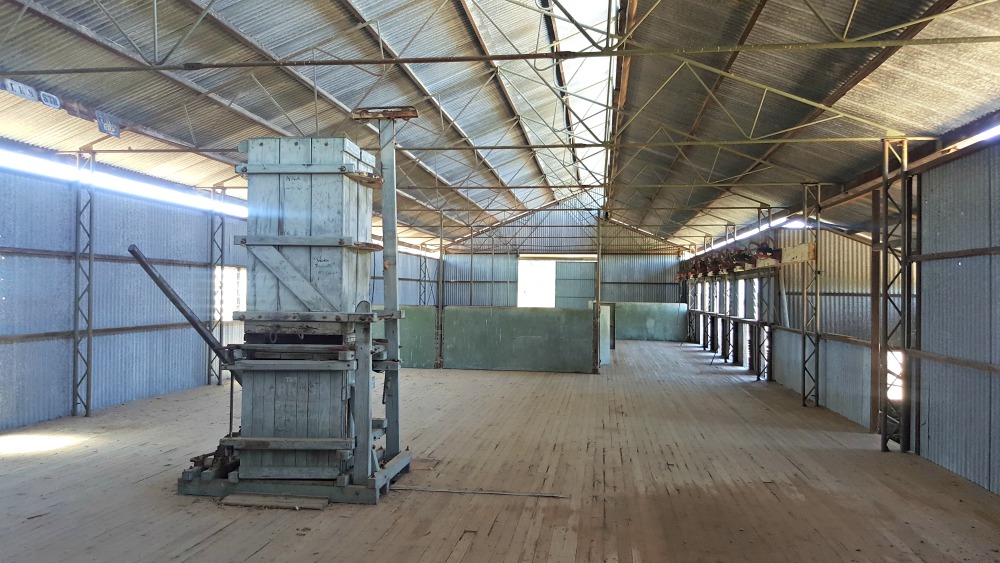 Bladenburg's old shearing shed.