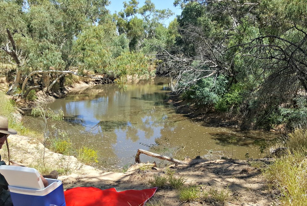 Engine Hole, a waterhole in the park.