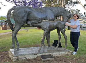 Scone’s gorgeous mare and foal statue