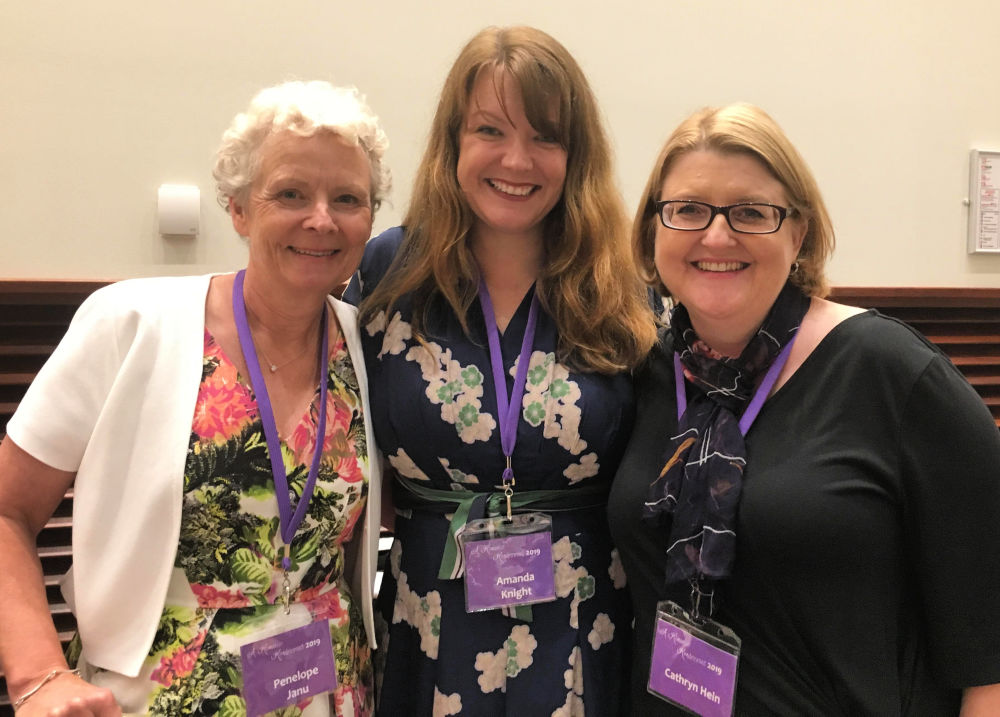 Penelope Janu, Amanda Knight and me at ARR 19, Sydney.