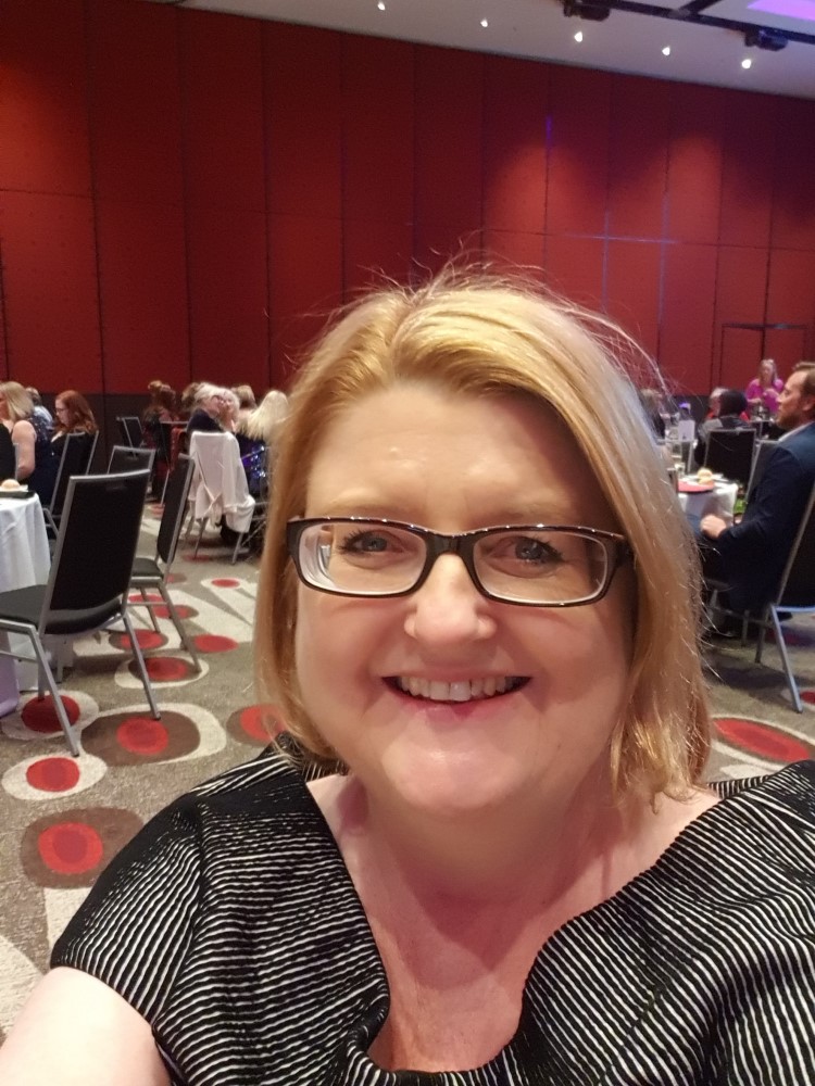 Cathryn Hein at the RWA Gala Dinner, 2019 Romance Writers of Australia conference