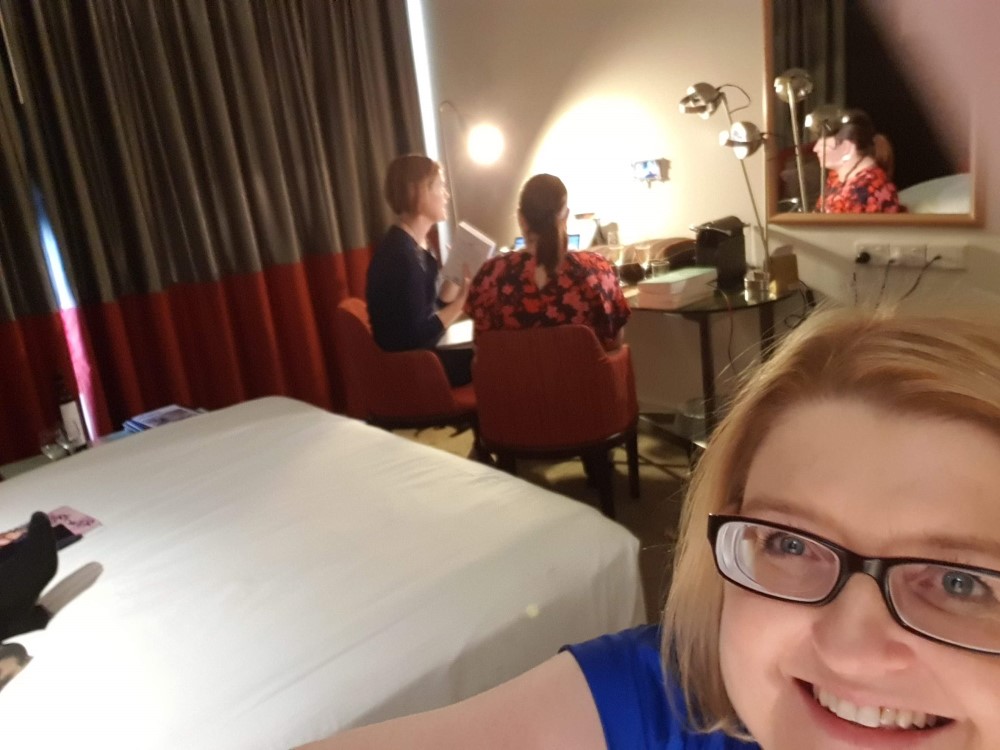 Gatecrashing Rachael Johns' book club live broadcast, 2019 Romance Writers of Australia conference